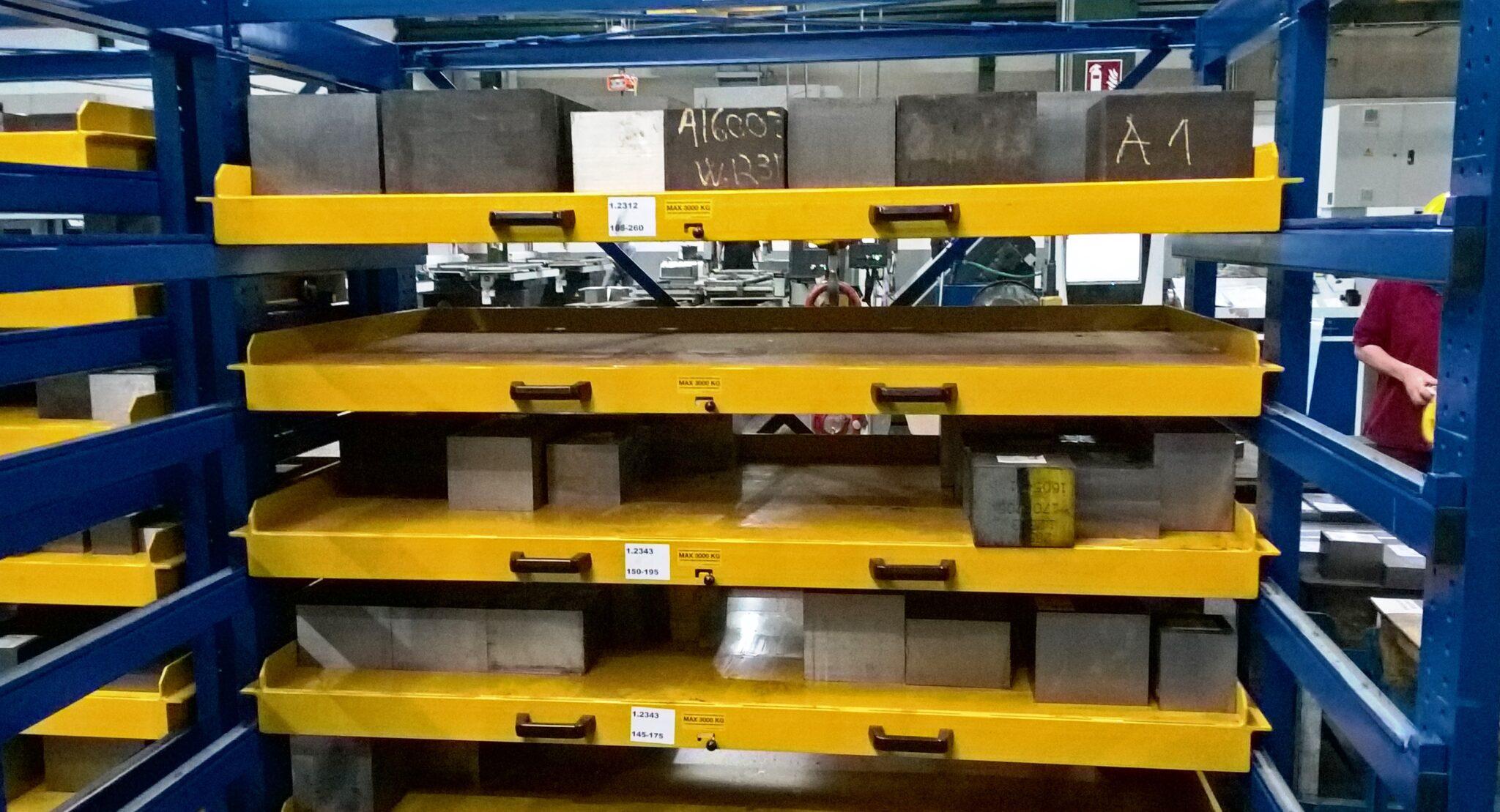 Stahlhandel - Stangenlagerung Referenz von BONNEMA