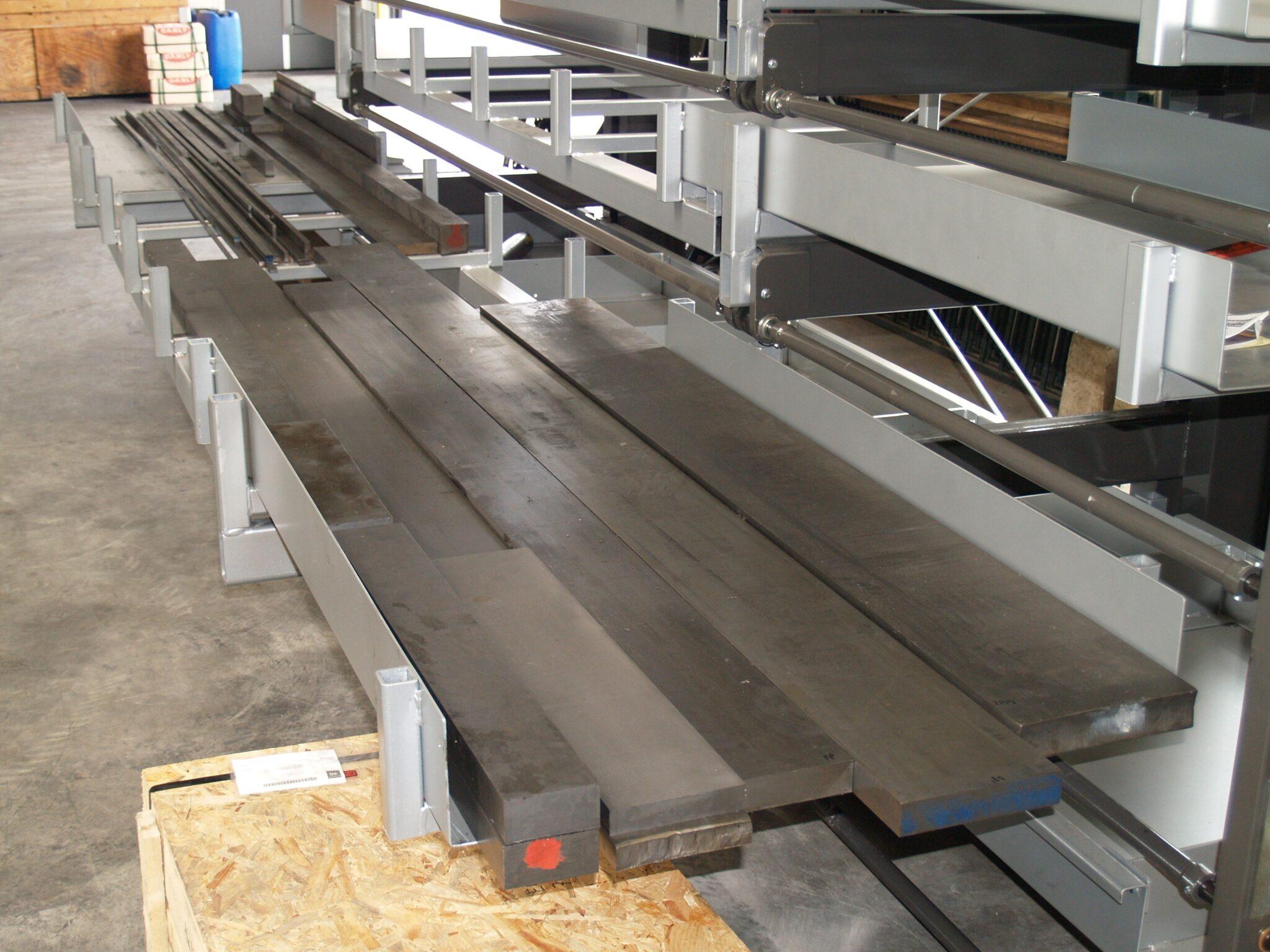Aluminium-Industrie - Stangenlagerung Referenz von BONNEMA