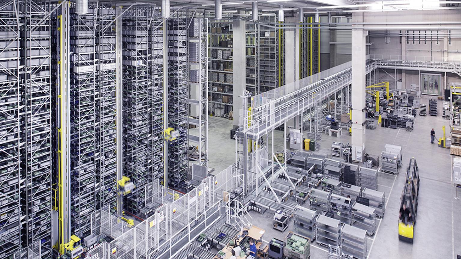 Open Face Miniload - Automatisches Kleinteilelager in Aktion